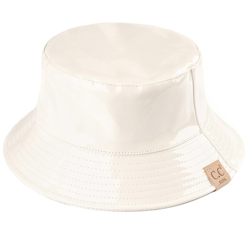 C.C Children Waterproof Shiny Rain Bucket Hat